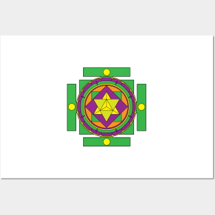 Merkaba Mandala Posters and Art